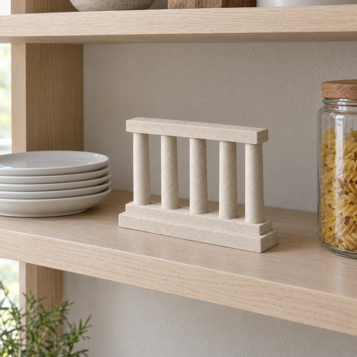 Colonnade in chalk white at home
