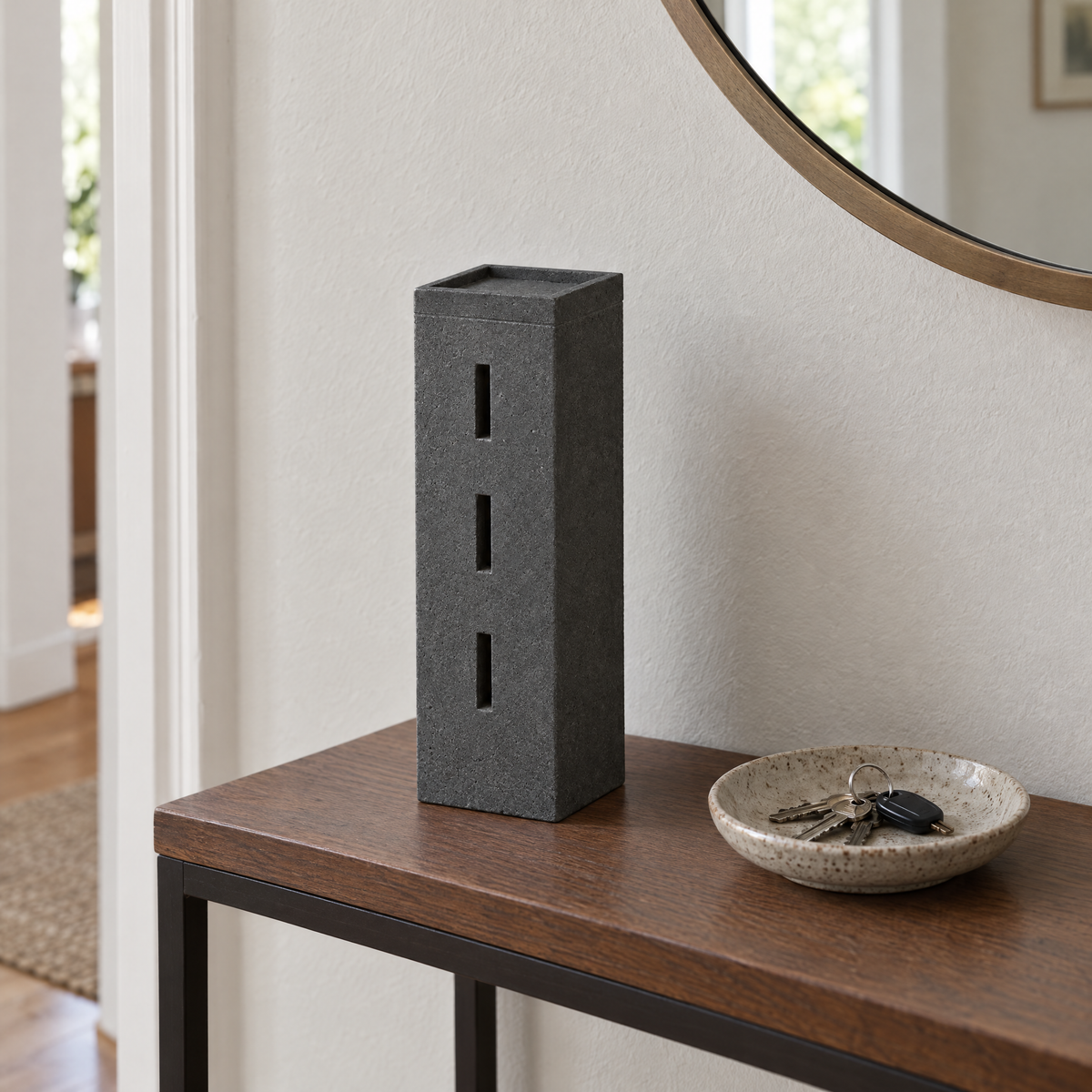 Watch Tower in charcoal at home